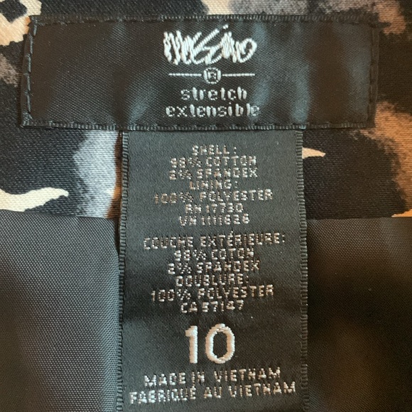 New Mossimo women’s pencil skirt midi leopard pockets size 10 office artsy boho - Picture 4 of 15